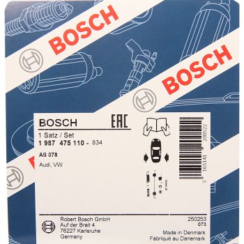 719 р. Ремкомплект VW AUDI колодок тормозных задних BOSCH BOSCH 1987475110 BOSCH 1987475110  с доставкой в г. Кемерово. Увеличить фотографию 2