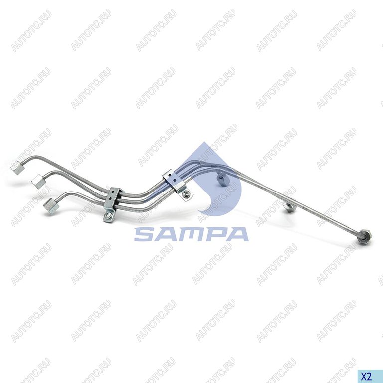 4 749 р. Трубка топливная DAF высокого давления (4-6цилиндр) SAMPA SAMPA 050.639  с доставкой в г. Кемерово