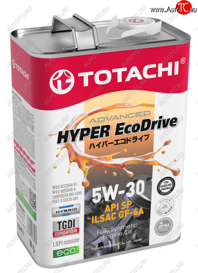 3 699 р. Масло моторное HYPER Ecodrive SPGF-6A 5W30 синт.4л TOTACHI TOTACHI e0304  с доставкой в г. Кемерово