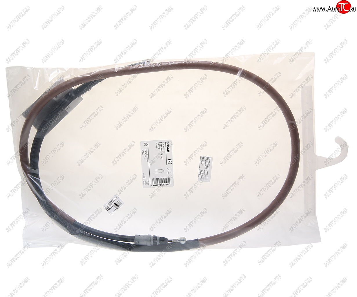 2 299 р. Трос стояночного тормоза PEUGEOT Expert (07-) CITROEN Jumpy (07-) BOSCH BOSCH 1987482008  с доставкой в г. Кемерово