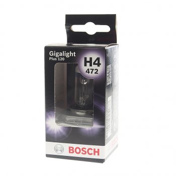 989 р. Лампа 12V H4 60/55W P43t +120% блистер (1шт.) Gigalight Plus 120 BOSCH BOSCH 1987301160 BOSCH 1987301160  с доставкой в г. Кемерово. Увеличить фотографию 1