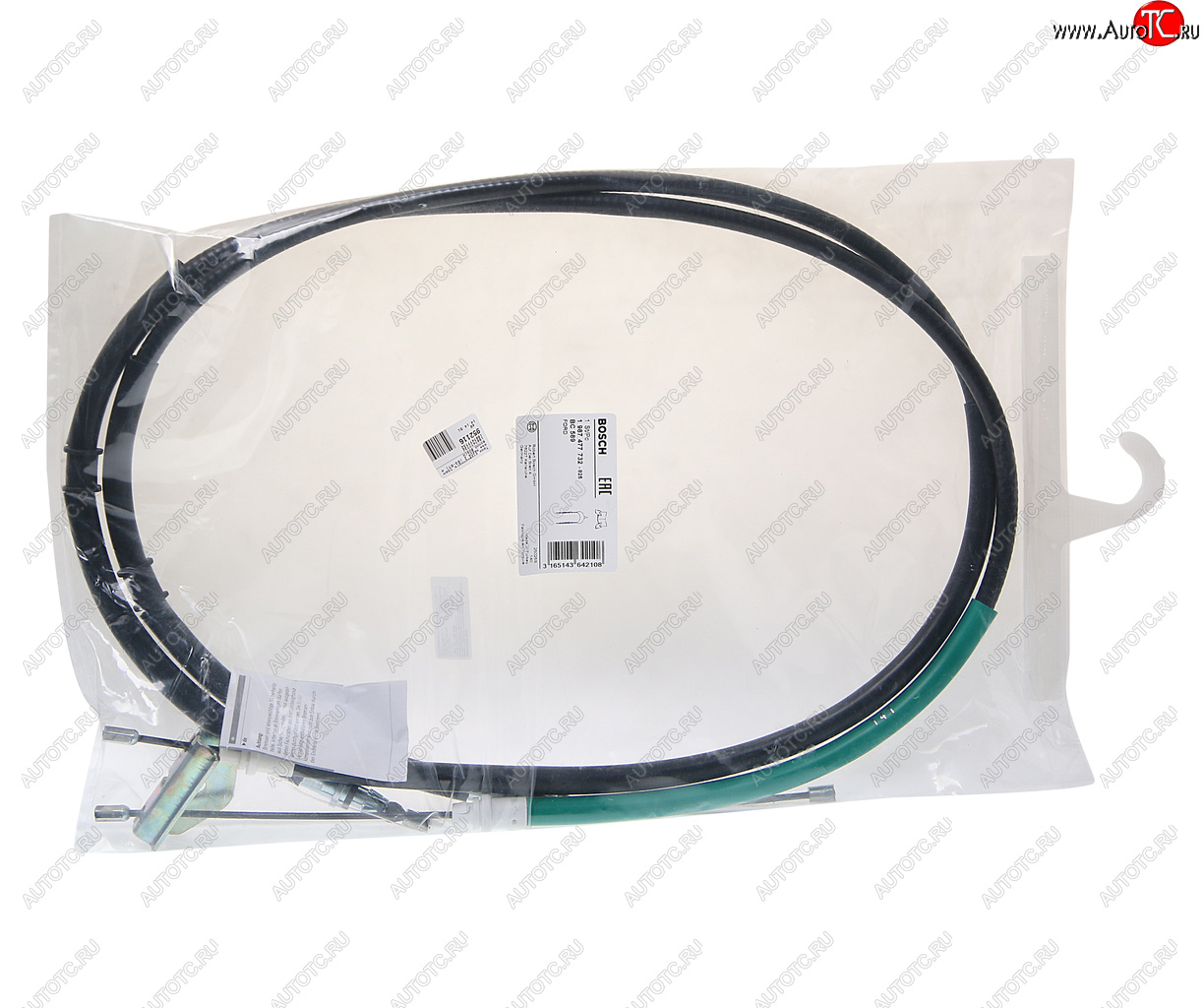 2 699 р. Трос стояночного тормоза MAZDA 2 (03-07) задний BOSCH BOSCH 1987477732  с доставкой в г. Кемерово