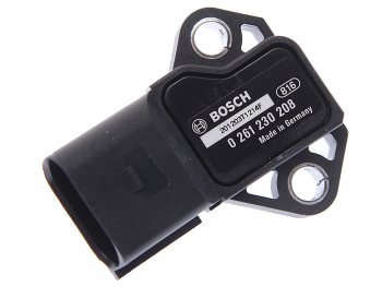 2 999 р. Датчик давления AUDI A4 (08-) хладагента кондиционера BOSCH BOSCH 0261230208  с доставкой в г. Кемерово. Увеличить фотографию 1