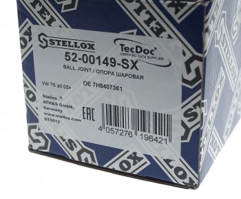 1 249 р. Опора шаровая нижняя RH=LH STELLOX Volkswagen Transporter T5 рестайлинг (2009-2015)  с доставкой в г. Кемерово. Увеличить фотографию 4