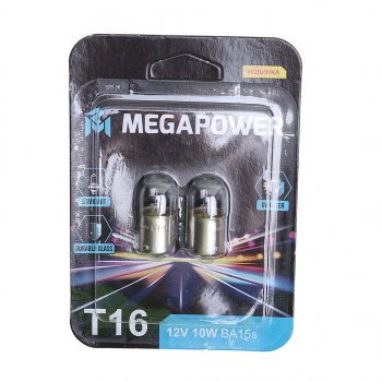 81 р. Лампа 12V R10W BA15s блистер (2шт.) Standart MEGAPOWER MEGAPOWER 370-33-061  с доставкой в г. Кемерово. Увеличить фотографию 1