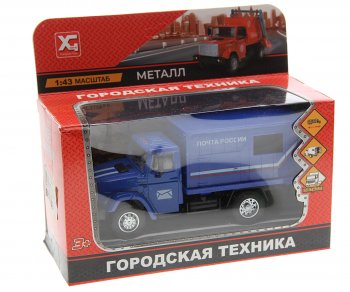 1 169 р. Модель автомобиля ЗИЛ-4331 (почта России) металлическая NO NAME xg 877-a93a NO NAME xg 877-a93a  с доставкой в г. Кемерово. Увеличить фотографию 1