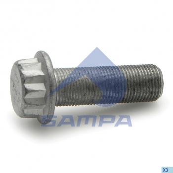 189 р. Болт SAF крепления суппорта направляющий (М18x1.5) SAMPA SAMPA 102.577  с доставкой в г. Кемерово. Увеличить фотографию 1