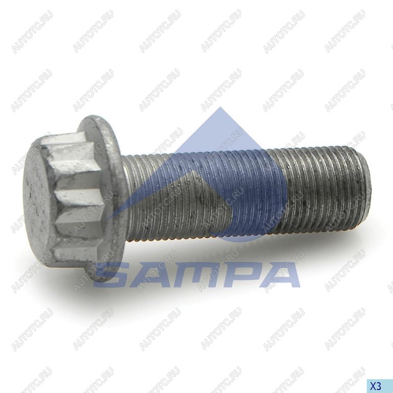 189 р. Болт SAF крепления суппорта направляющий (М18x1.5) SAMPA SAMPA 102.577  с доставкой в г. Кемерово