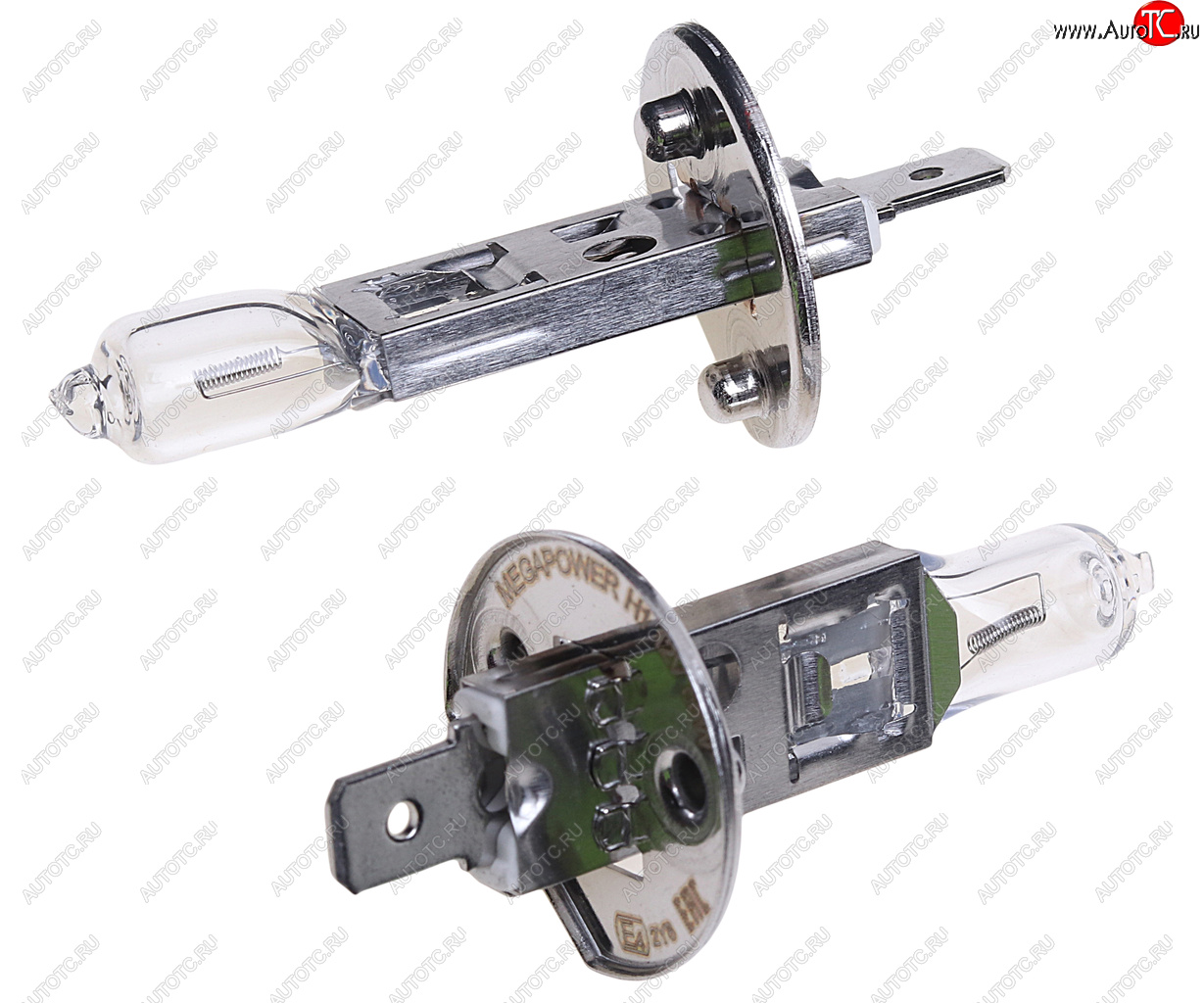 192 р. Лампа 12V H1 55W P14.5s бокс (2шт.) Standart MEGAPOWER MEGAPOWER 370-33-004  с доставкой в г. Кемерово