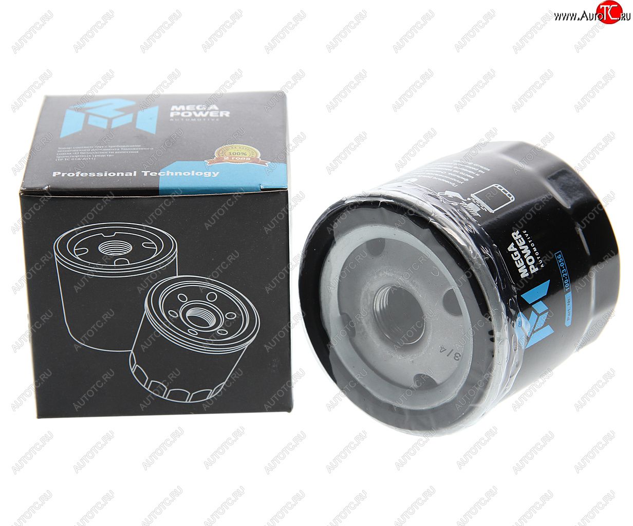 270 р. Фильтр масляный VW Golf (12-),Polo (12-) AUDI A3 (12-) SEAT Leon SKODA Octavia MEGAPOWER MEGAPOWER 100-23-056  с доставкой в г. Кемерово