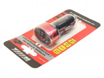499 р. Устройство зарядное в прикуриватель 2USB 12-24V 2.1A с вольтметром WIIIX WIIIX ucc-2-25-vm WIIIX ucc-2-25-vm  с доставкой в г. Кемерово. Увеличить фотографию 2
