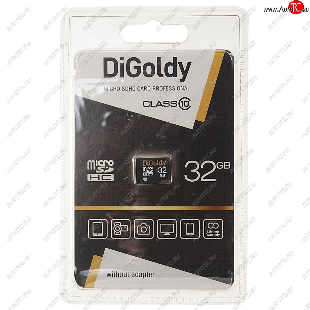 419 р. Карта памяти 32GB MicroSD class 10 DIGOLDY DIGOLDY dg0032gcsdhc10-wa-ad  с доставкой в г. Кемерово