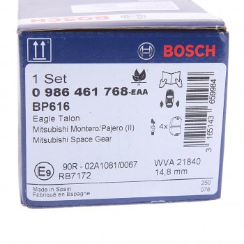 2 299 р. Колодки тормозные задние BOSCH Mitsubishi L400 (1994-2006)  с доставкой в г. Кемерово. Увеличить фотографию 4