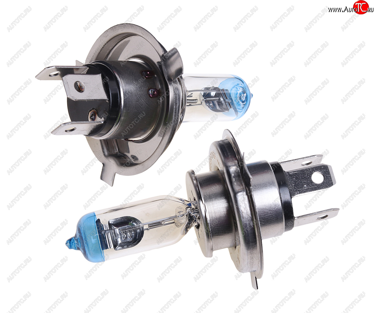 399 р. Лампа 12V H4 6055W P43t +50% бокс (2шт.) MEGAPOWER MEGAPOWER 370-33-019  с доставкой в г. Кемерово