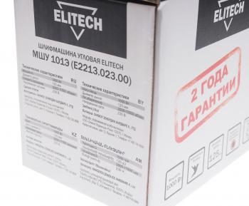 4 399 р. Машина углошлифовальная 1000Вт 125мм 3000-11000обмин. ELITECH ELITECH мшу 101э  с доставкой в г. Кемерово. Увеличить фотографию 6