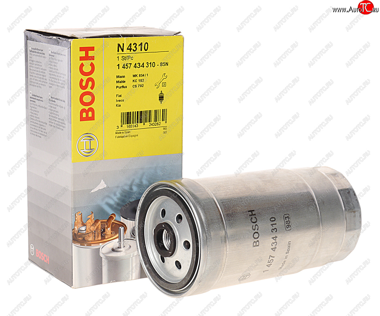 1 159 р. Фильтр топливный УАЗ тонкой очистки (дв.IVECO) BOSCH BOSCH 1457434310  с доставкой в г. Кемерово