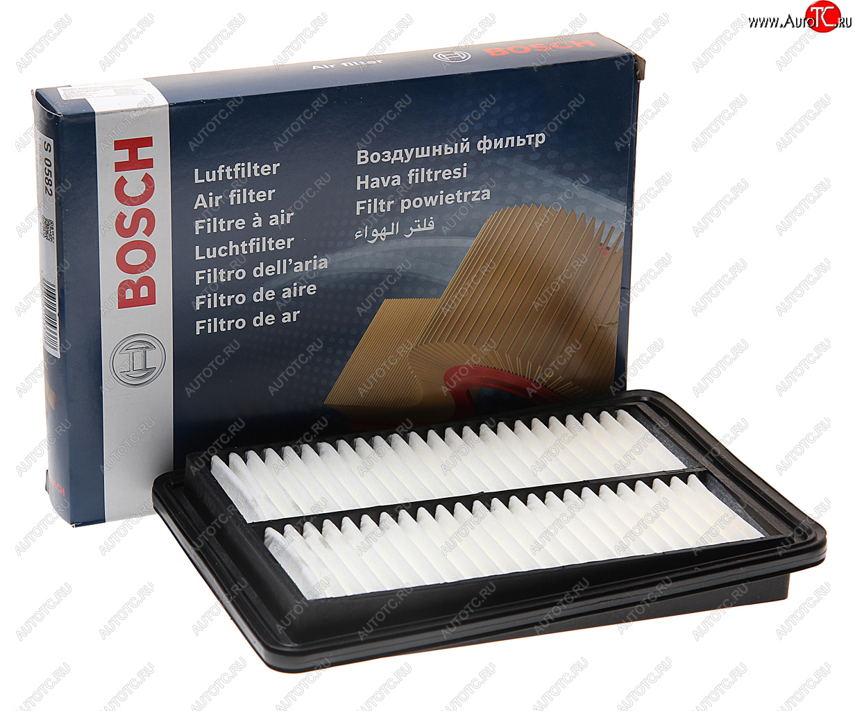 1 369 р. Фильтр воздушный NISSAN Qashqai (13-),X-Trail (T32R) (14-) BOSCH BOSCH f026400582 BOSCH f026400582  с доставкой в г. Кемерово