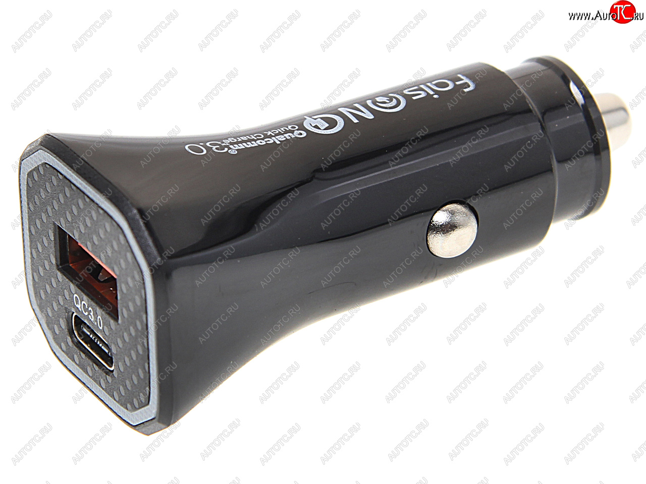 499 р. Устройство зарядное в прикуриватель 1USB + 1 Type C 12V FAISON FAISON a11 black FAISON a11 black  с доставкой в г. Кемерово