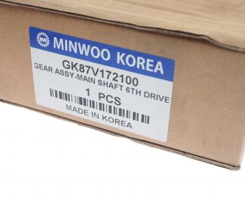 8 649 р. Шестерня КПП HYUNDAI HD120 (KH10) вала вторичного 6-й передачи MINWOO MINWOO gk87v-172100  с доставкой в г. Кемерово. Увеличить фотографию 3