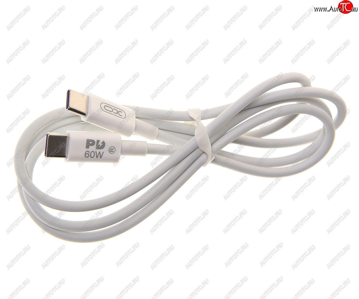 319 р. Кабель USB Type C-USB Type C 1м белый XO XO nb-q190a white  с доставкой в г. Кемерово