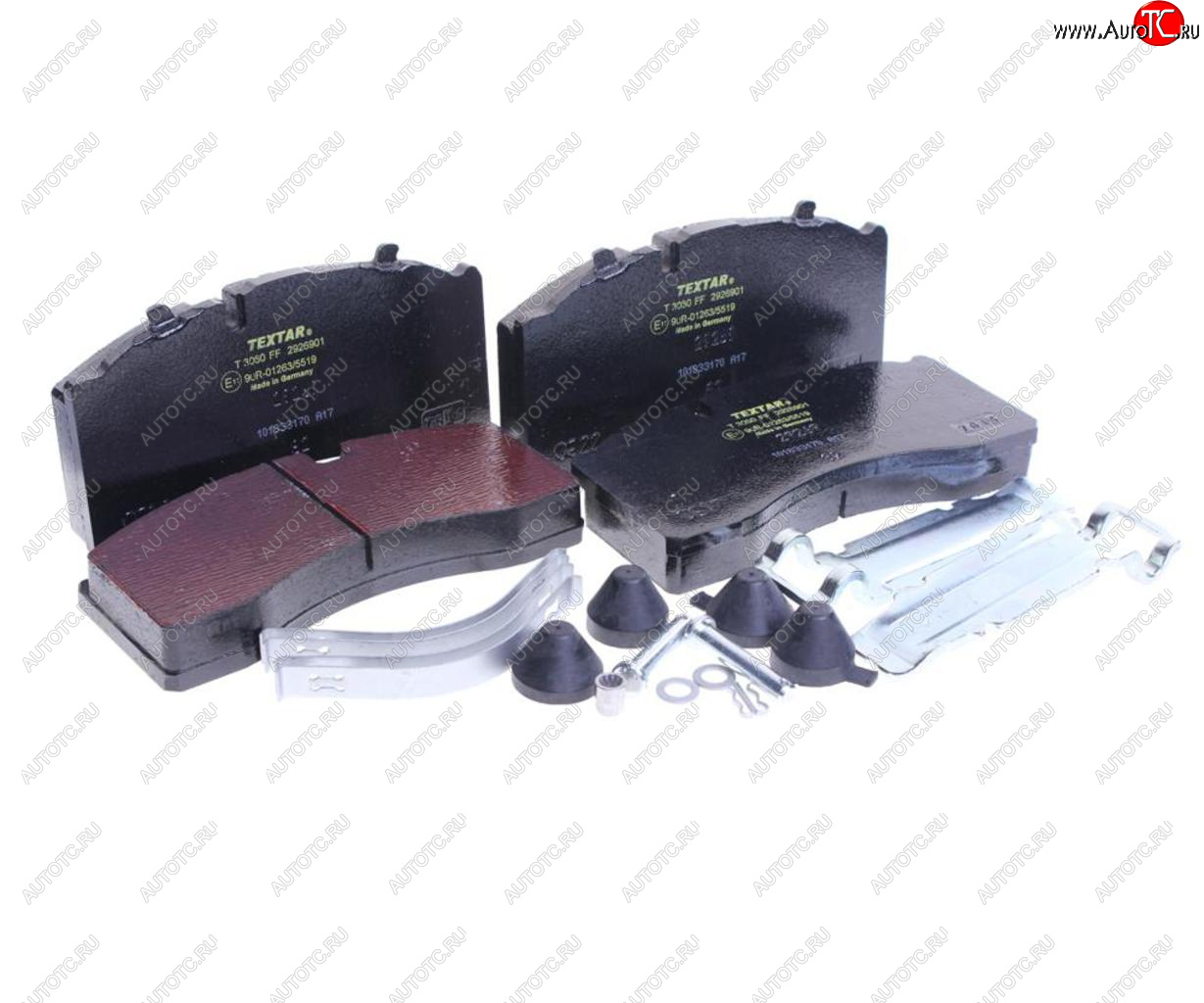 15 999 р. Колодки тормозные MERCEDES SAF дисковые (211x108x30) (4шт.) TEXTAR TEXTAR 2926901  с доставкой в г. Кемерово