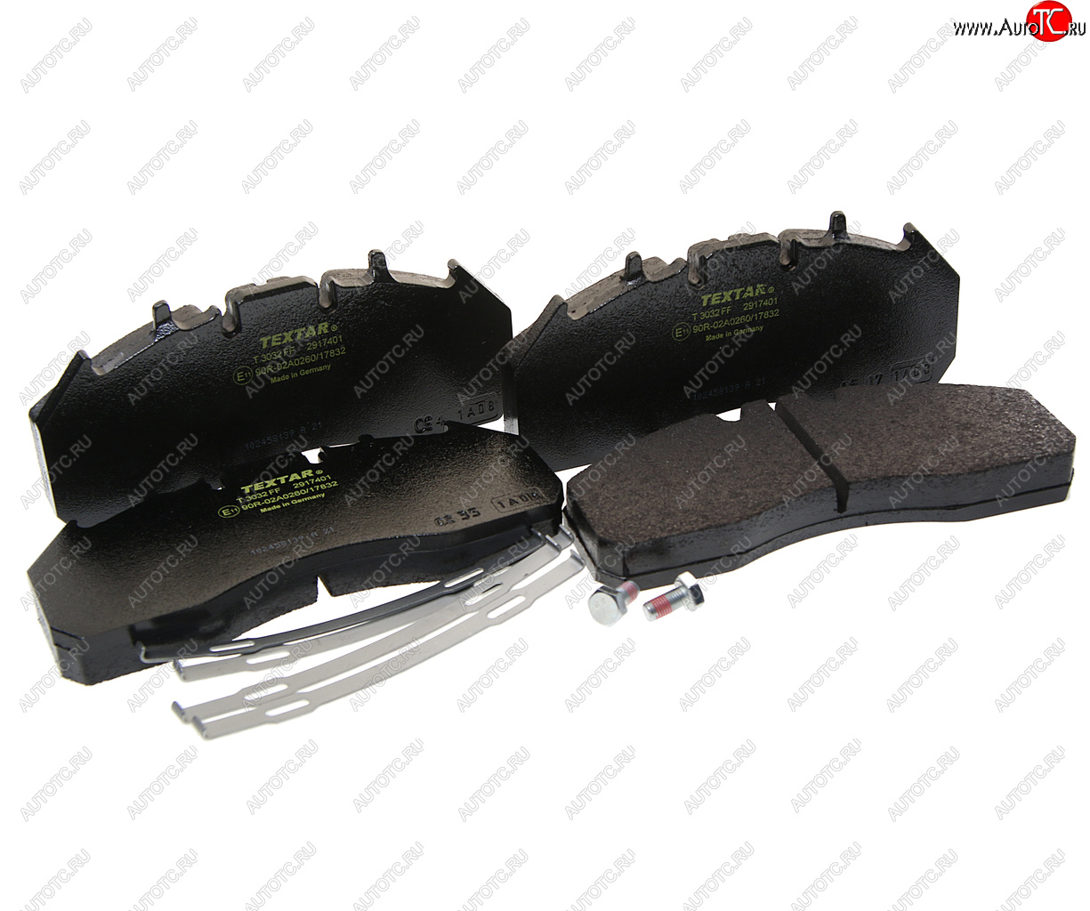 17 399 р. Колодки тормозные VOLVO RENAULT дисковые (249x110x29) (4шт.) TEXTAR TEXTAR 2917401  с доставкой в г. Кемерово