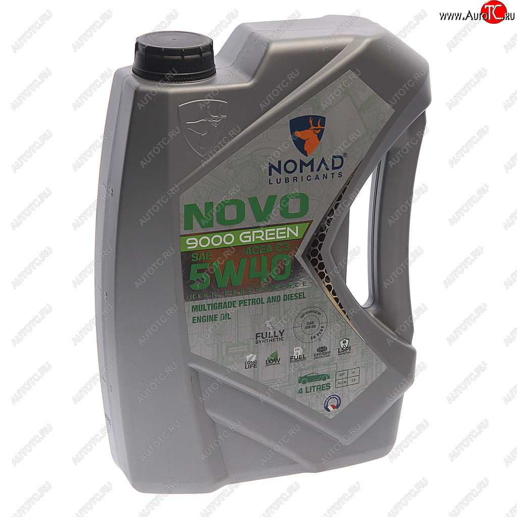 3 899 р. Масло моторное NOVO 9000 GREEN C3 5W40 синт.4л NOMAD NOMAD 6290360901046  с доставкой в г. Кемерово