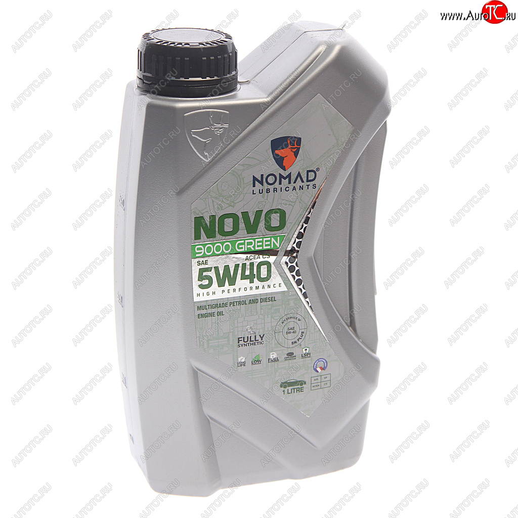 989 р. Масло моторное NOVO 9000 GREEN C3 5W40 синт.1л NOMAD NOMAD 6290360901039  с доставкой в г. Кемерово