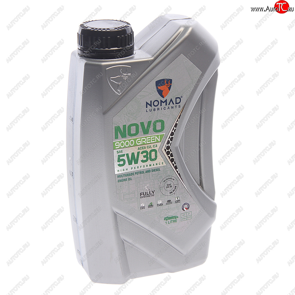 1 059 р. Масло моторное NOVO 9000 GREEN C2C3 5W30 синт.1л NOMAD NOMAD 6297000873589  с доставкой в г. Кемерово