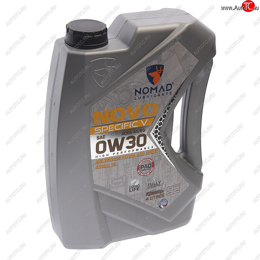 5 299 р. Масло моторное NOVO Specific V A5B5 0W30 синт.4л NOMAD NOMAD 6290360905839  с доставкой в г. Кемерово