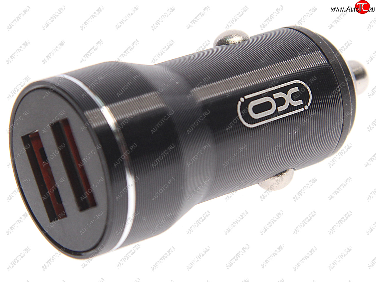 359 р. Устройство зарядное в прикуриватель 2USB 12V черное XO XO cc48 black  с доставкой в г. Кемерово