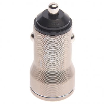 399 р. Устройство зарядное в прикуриватель 2USB 12V серое XO XO cc48 grey  с доставкой в г. Кемерово. Увеличить фотографию 2