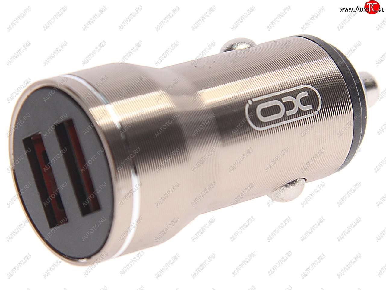 399 р. Устройство зарядное в прикуриватель 2USB 12V серое XO XO cc48 grey  с доставкой в г. Кемерово