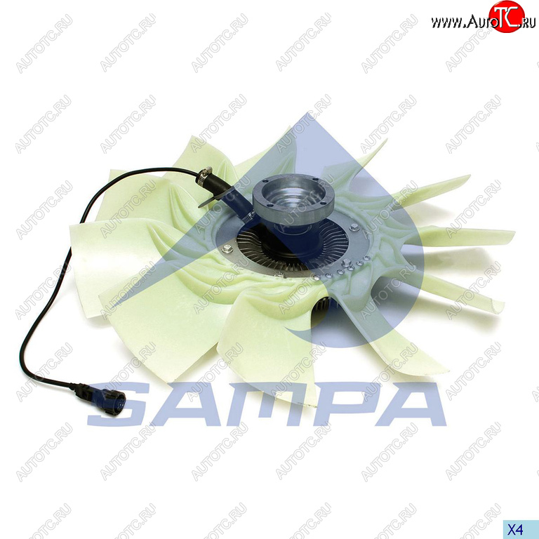 41 999 р. Вентилятор VOLVO FM9,12,13 охлаждения радиатора с муфтой SAMPA SAMPA 033.228-01  с доставкой в г. Кемерово