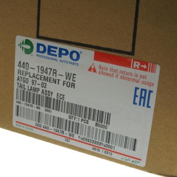 3 899 р. Фонарь задний MERCEDES правый (465х130мм) АМР разъем сзади DEPO DEPO 4401947rwe  с доставкой в г. Кемерово. Увеличить фотографию 3