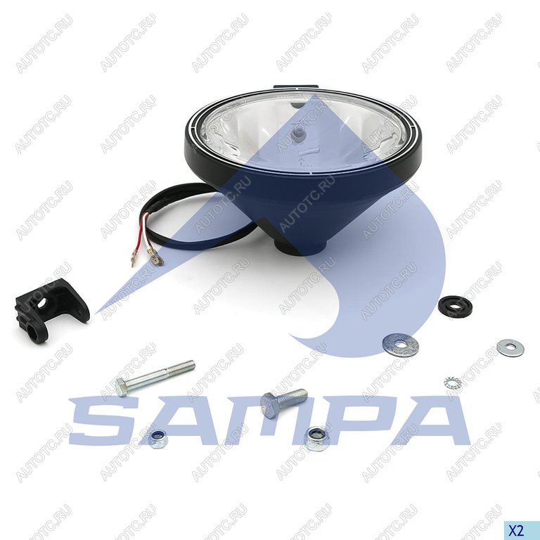 6 599 р. Фара противотуманная DAF VOLVO праваялевая SAMPA SAMPA 052.307  с доставкой в г. Кемерово