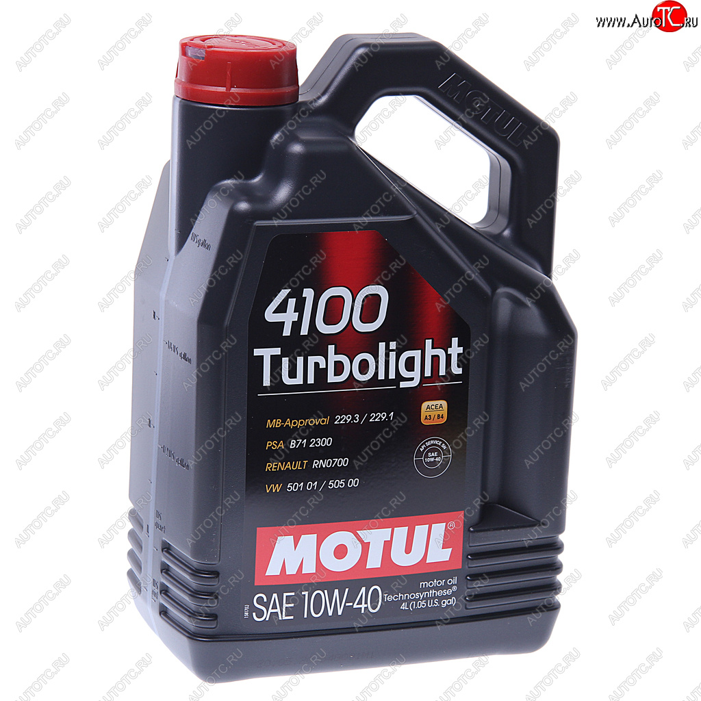 3 399 р. Масло моторное 4100 TURBOLIGHT 10W40 п/синт.4л MOTUL MOTUL 109462 MOTUL 109462  с доставкой в г. Кемерово
