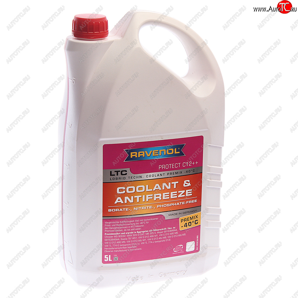3 499 р. Антифриз красный -40C 5л C12 готовый RAVENOL RAVENOL 1410126005 RAVENOL 1410126005  с доставкой в г. Кемерово