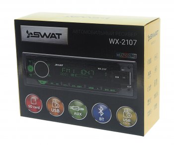 2 599 р. Магнитола автомобильная 1DIN SWAT SWAT wx-2107  с доставкой в г. Кемерово. Увеличить фотографию 6
