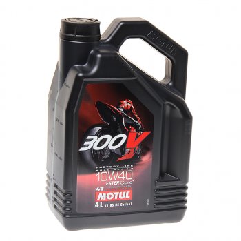 8 549 р. Масло моторное для 4-х тактных двигателей 300V 4T FACTOTY LINE 10W40 синт.4л MOTUL MOTUL 104121  с доставкой в г. Кемерово. Увеличить фотографию 1