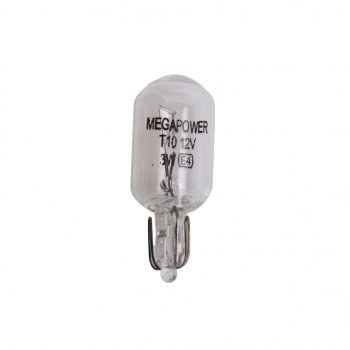 11 р. Лампа 12V W3W W2.1x9.5d Standart MEGAPOWER MEGAPOWER 370-33-068  с доставкой в г. Кемерово. Увеличить фотографию 1