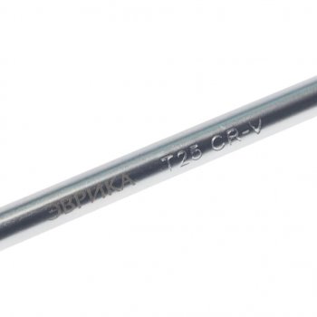 28 р. Ключ TORX Г-образный T25 экстрадлинный ЭВРИКА ЭВРИКА er-76625xl  с доставкой в г. Кемерово. Увеличить фотографию 2
