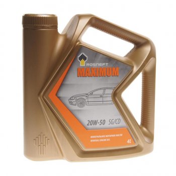 1 169 р. Масло моторное MAXIMUM 20W50 SG/CD мин.4л РОСНЕФТЬ РОСНЕФТЬ 40814542 РОСНЕФТЬ 40814542  с доставкой в г. Кемерово. Увеличить фотографию 1