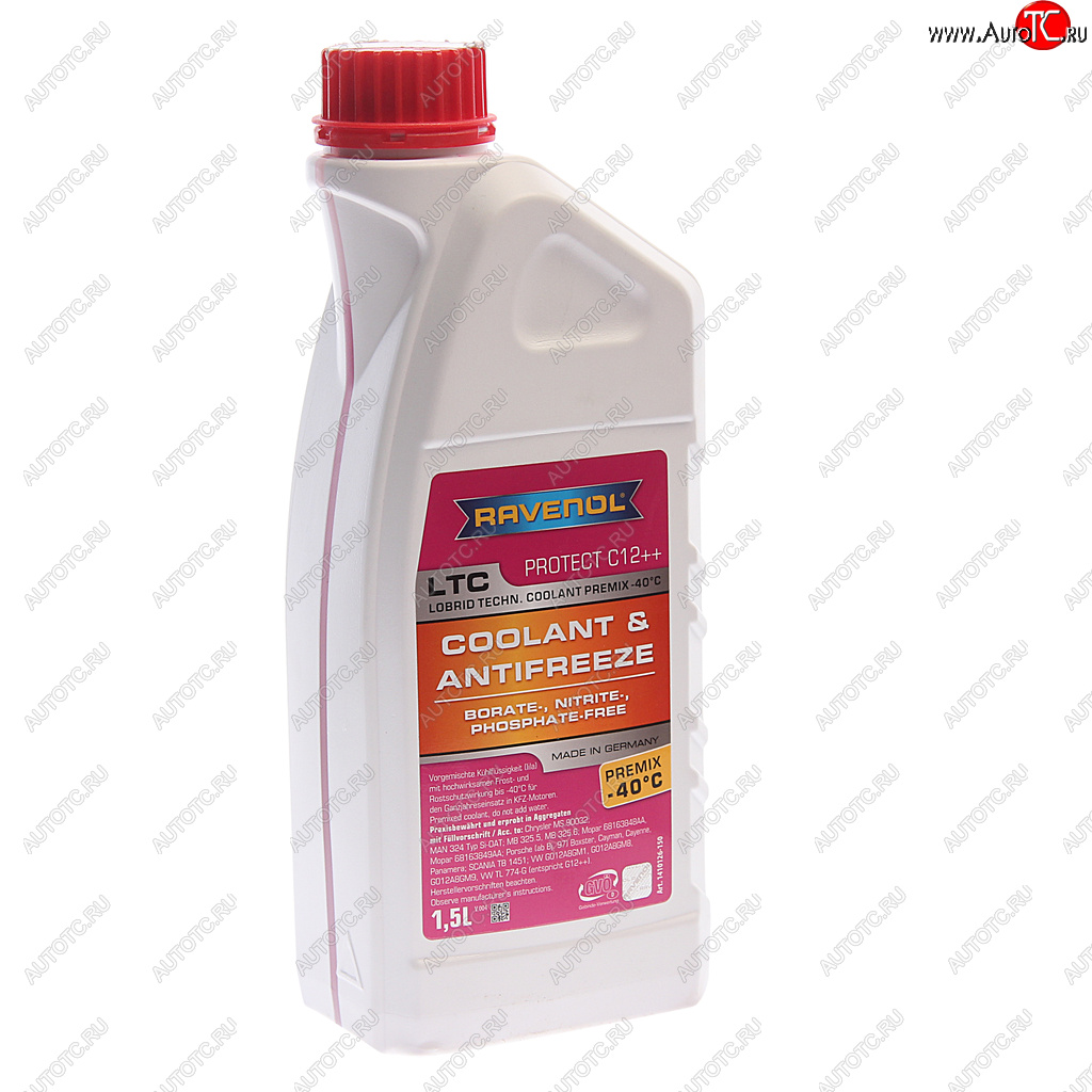 999 р. Антифриз красный -40C 1.5л C12 готовый RAVENOL RAVENOL 1410126-150-01-999 RAVENOL 1410126-150-01-999  с доставкой в г. Кемерово