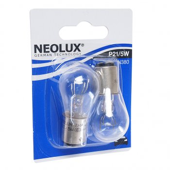 172 р. Лампа 12V P215W BAY15d блистер (2шт.) Standard NEOLUX NEOLUX n380-02b  с доставкой в г. Кемерово. Увеличить фотографию 1