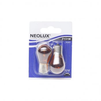 212 р. Лампа 12V PY21W BAU15s 280лм блистер (2шт.) Standard NEOLUX NEOLUX n581-02b  с доставкой в г. Кемерово. Увеличить фотографию 1