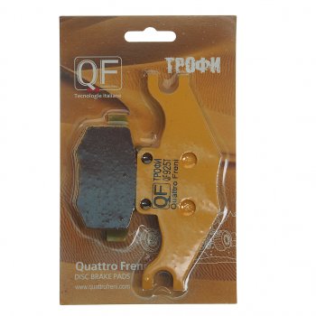 1 399 р. Колодки тормозные мото PM задние (2шт.) ТРОФИ QUATTRO FRENI QUATTRO FRENI qf925t  с доставкой в г. Кемерово. Увеличить фотографию 1