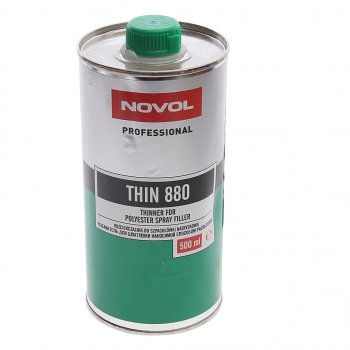 519 р. Разбавитель THIN 880 для жидкой шпатлевки 500мл NOVOL NOVOL 32201  с доставкой в г. Кемерово. Увеличить фотографию 1