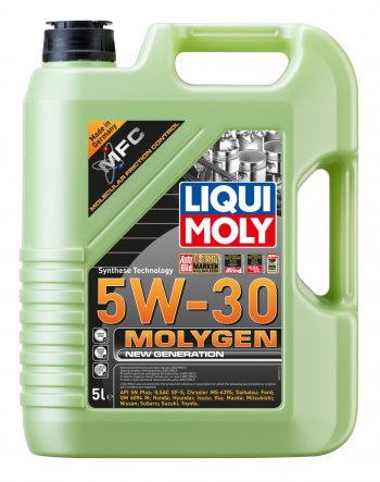 8 849 р. Масло моторное MOLYGEN NEW GENERATION 5W30 синт.5л LIQUI MOLY LIQUI MOLY 9043 LIQUI MOLY 9043  с доставкой в г. Кемерово. Увеличить фотографию 1