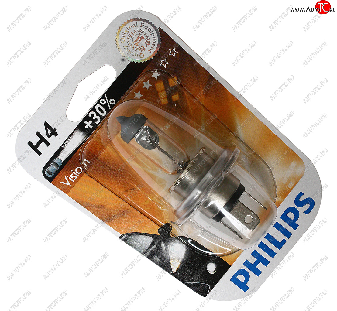 299 р. Лампа 12V H4 6055W P43t-38 +30% блистер (1шт.) Premium PHILIPS PHILIPS 12342prb1  с доставкой в г. Кемерово